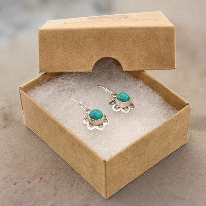 Buy your Turquoise Rawa Sterling Silver Earrings online now or in store at Forever Gems in Franschhoek, South Africa