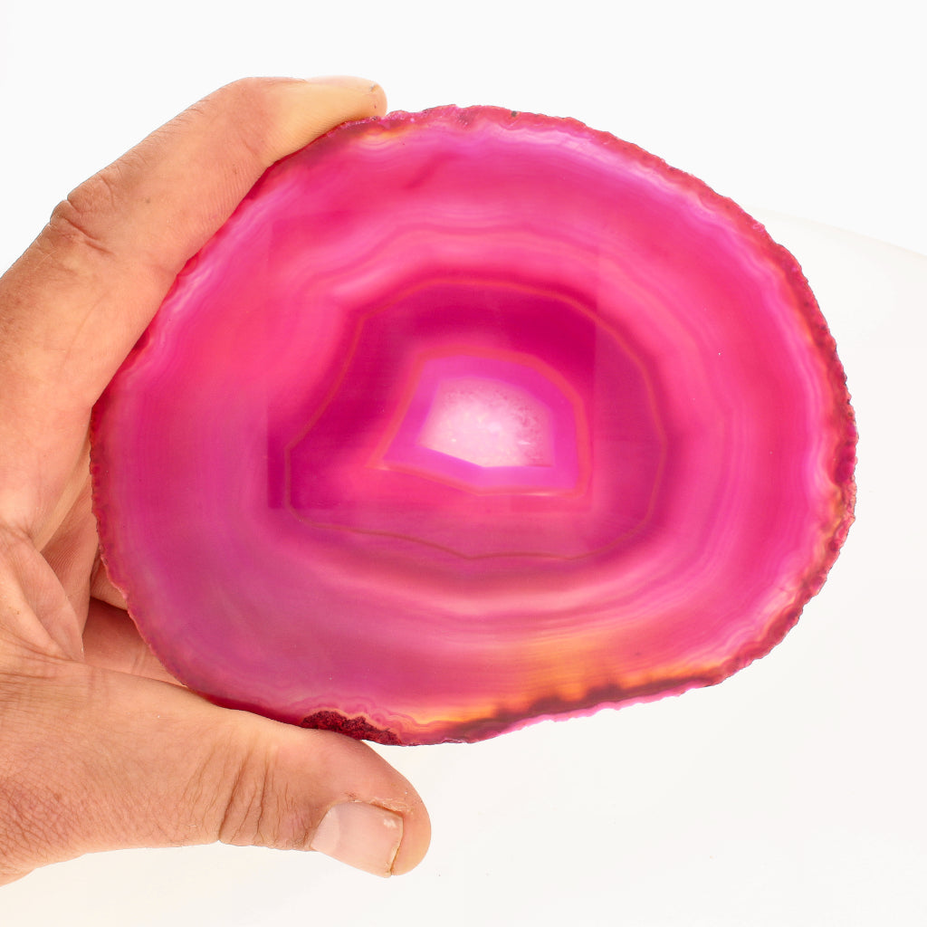 Buy your Pink Agate Slice online now or in store at Forever Gems in Franschhoek, South Africa