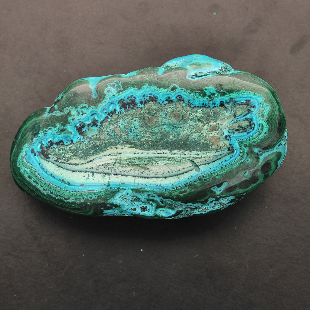 Buy your Malachite with Shattuckite Polished Freeform online now or in store at Forever Gems in Franschhoek, South Africa