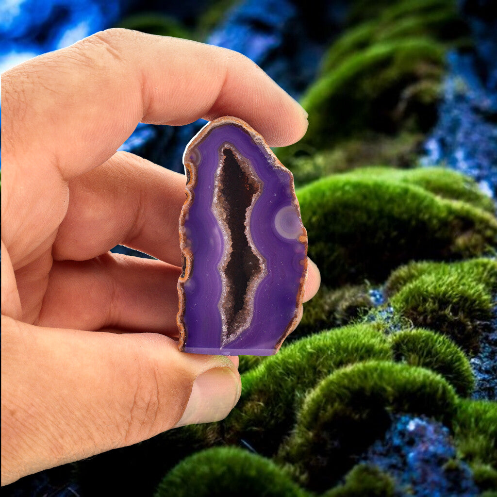 Buy your Agate Geode Purple online now or in store at Forever Gems in Franschhoek, South Africa