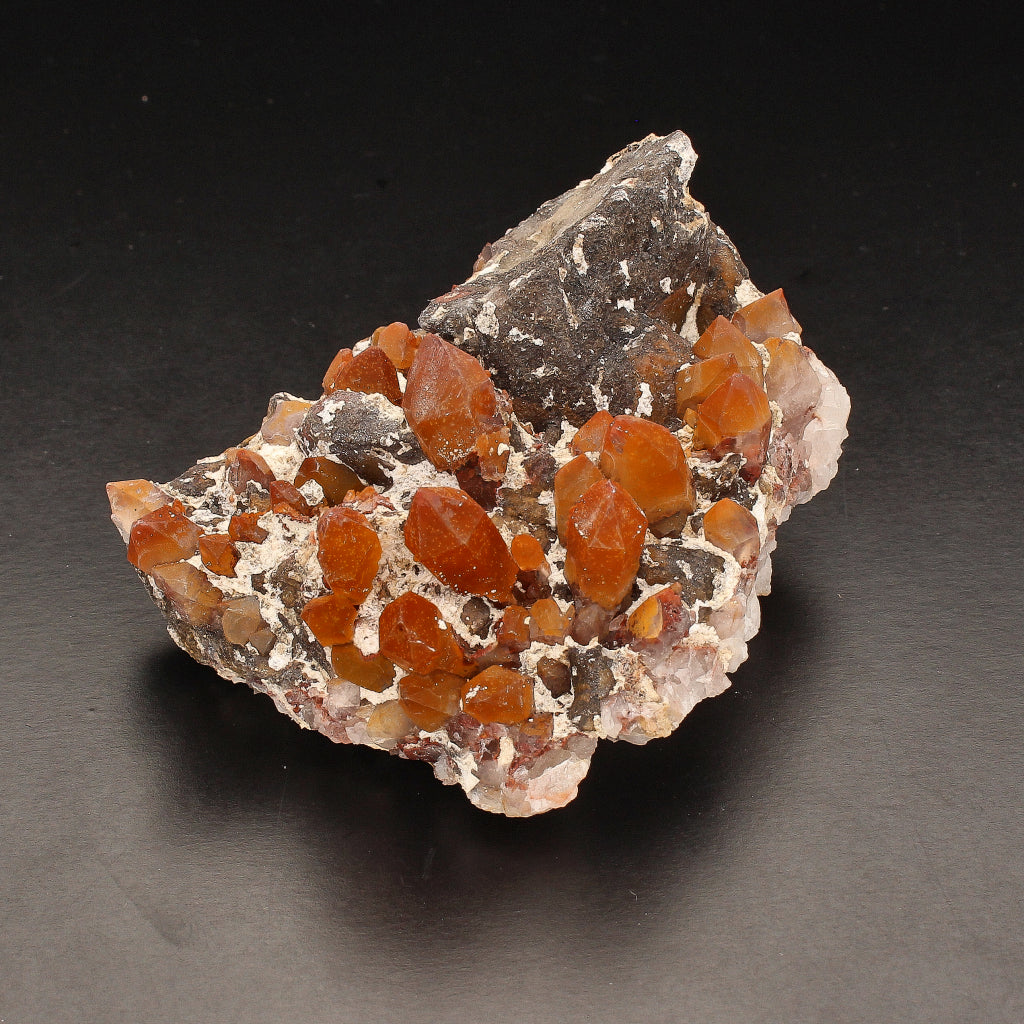 Buy your Orange River Quartz Cluster with Calcite online now or in store at Forever Gems in Franschhoek, South Africa