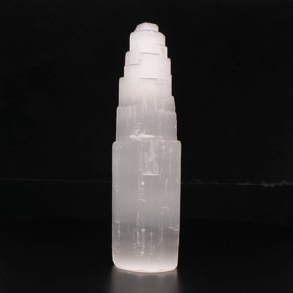 Buy your Large Satin Spar (Selenite) Tower online now or in store at Forever Gems in Franschhoek, South Africa
