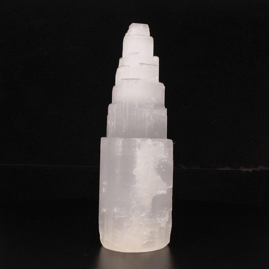 Buy your Large Satin Spar (Selenite) Tower online now or in store at Forever Gems in Franschhoek, South Africa