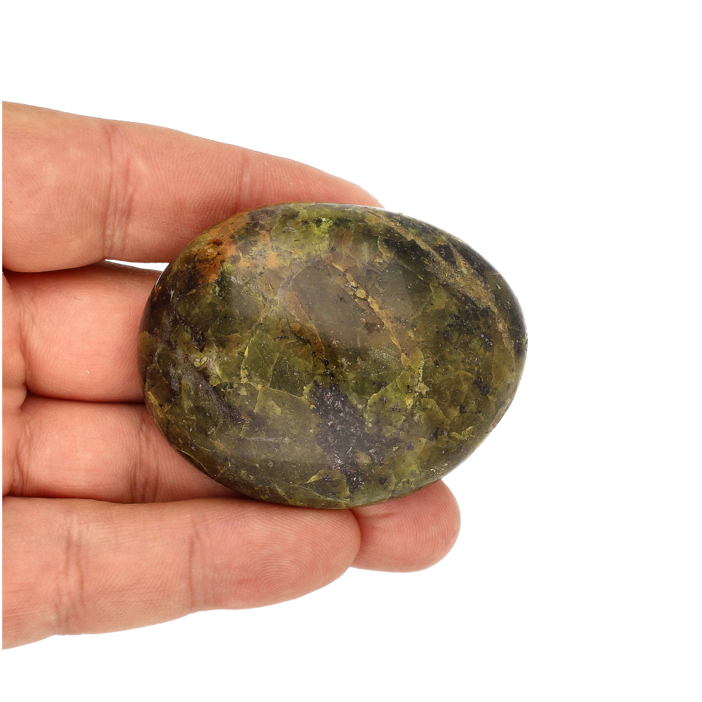 Buy your Dark Green Opal Polished Palm Stone online now or in store at Forever Gems in Franschhoek, South Africa